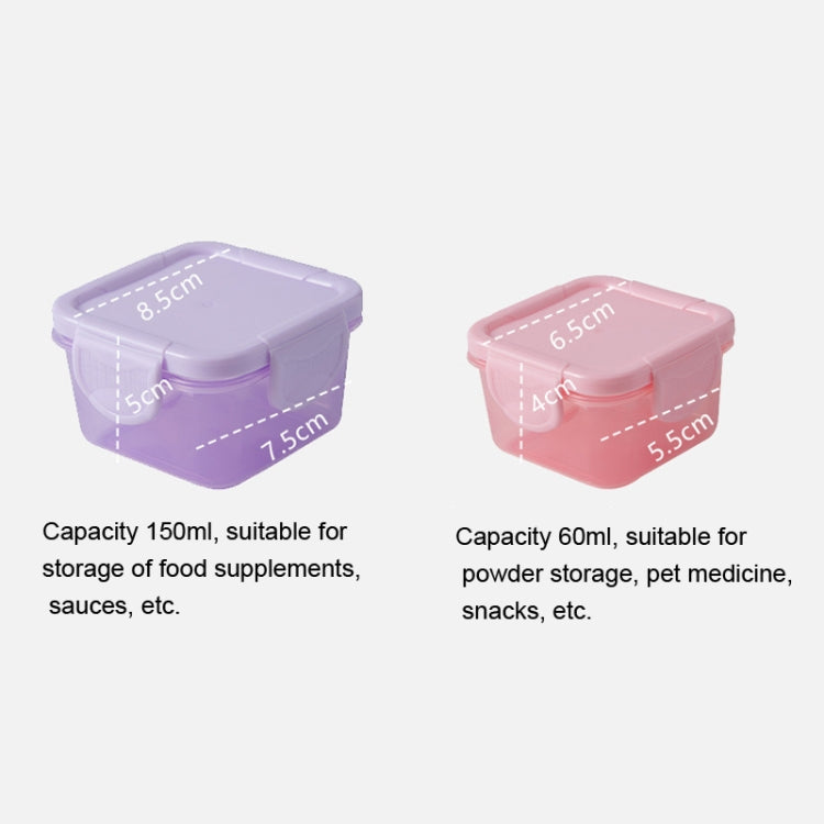 150ml Mini Fresh-Keeping Box Food Grade Thickened Sealed Baby Food Supplement Box