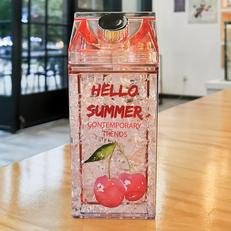 400ml Double-layer Thickened Refrigeration Cold Cup Straw Gel Quicksand Ice Cup