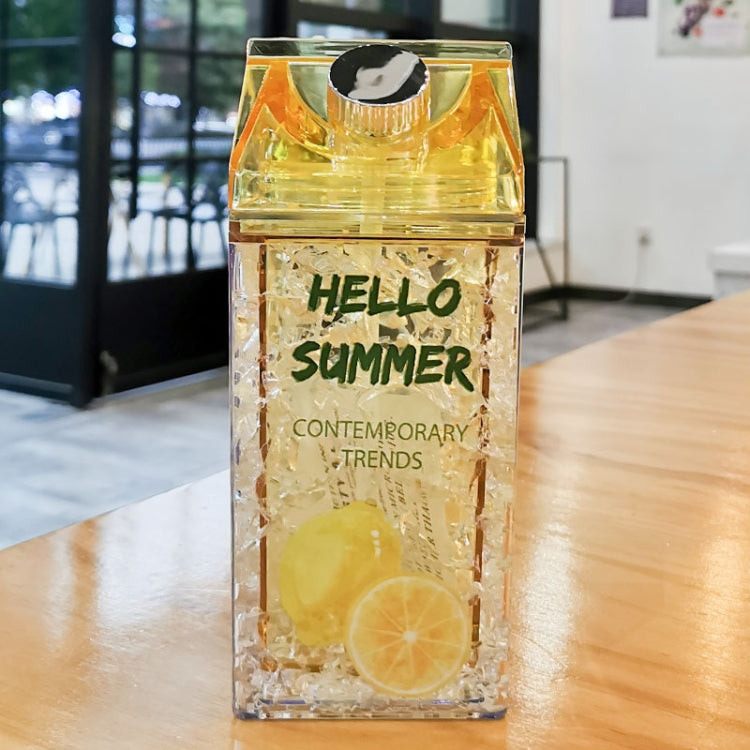 400ml Double-layer Thickened Refrigeration Cold Cup Straw Gel Quicksand Ice Cup