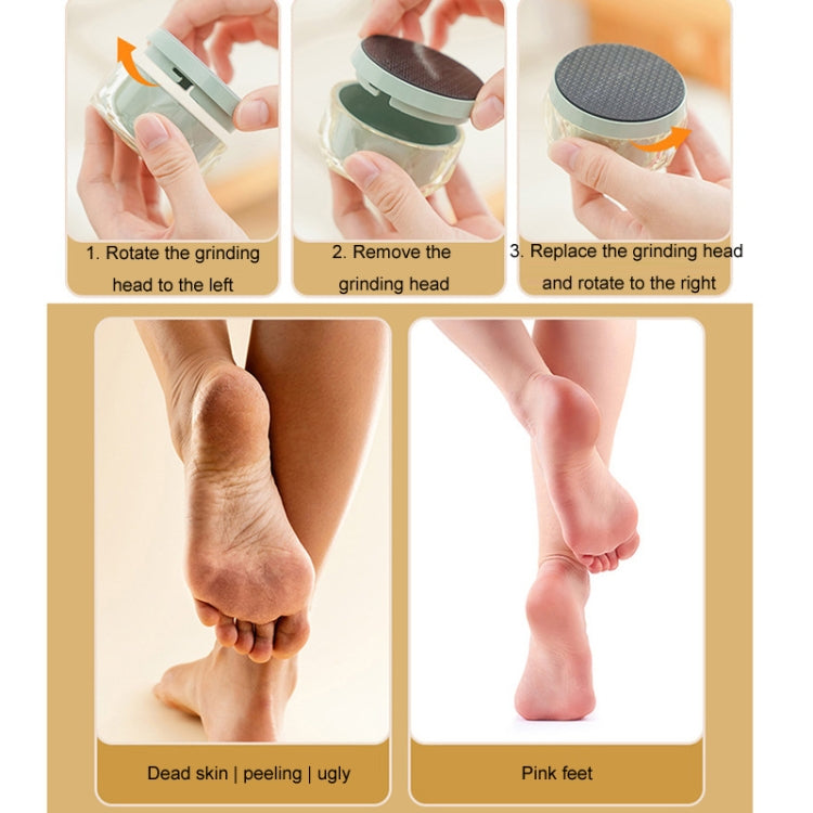 2 in 1 Double-sided Foot Grinder Crystal Glass Manual Epilator