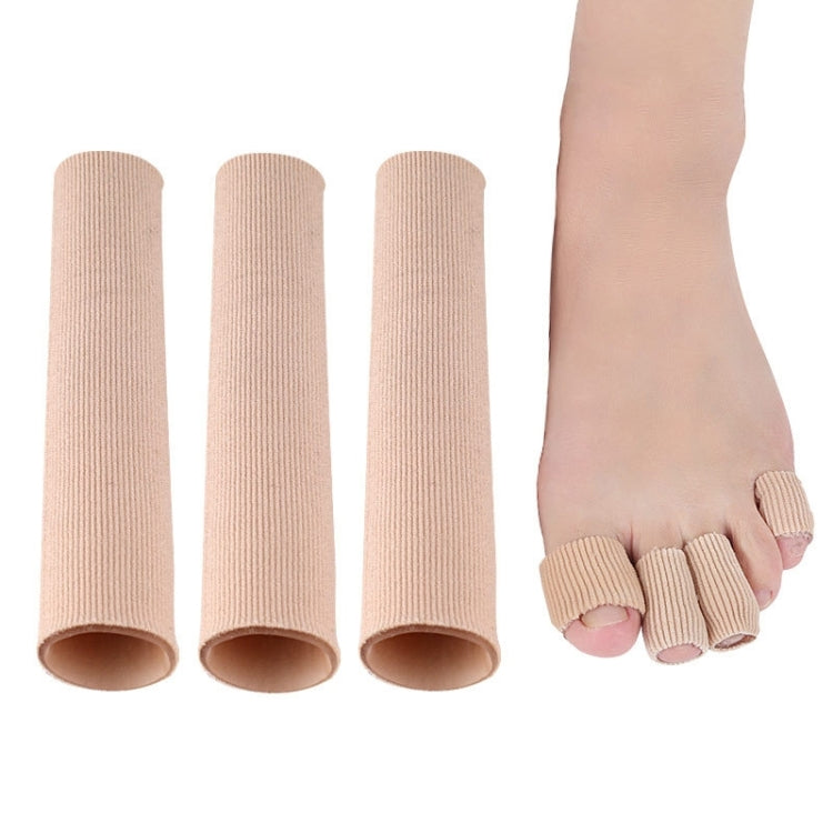 3pcs Toes Fingers Cushion Tube Sleeve Cuttable Silicone Gel Toe Pad for Corns Remover, Size: