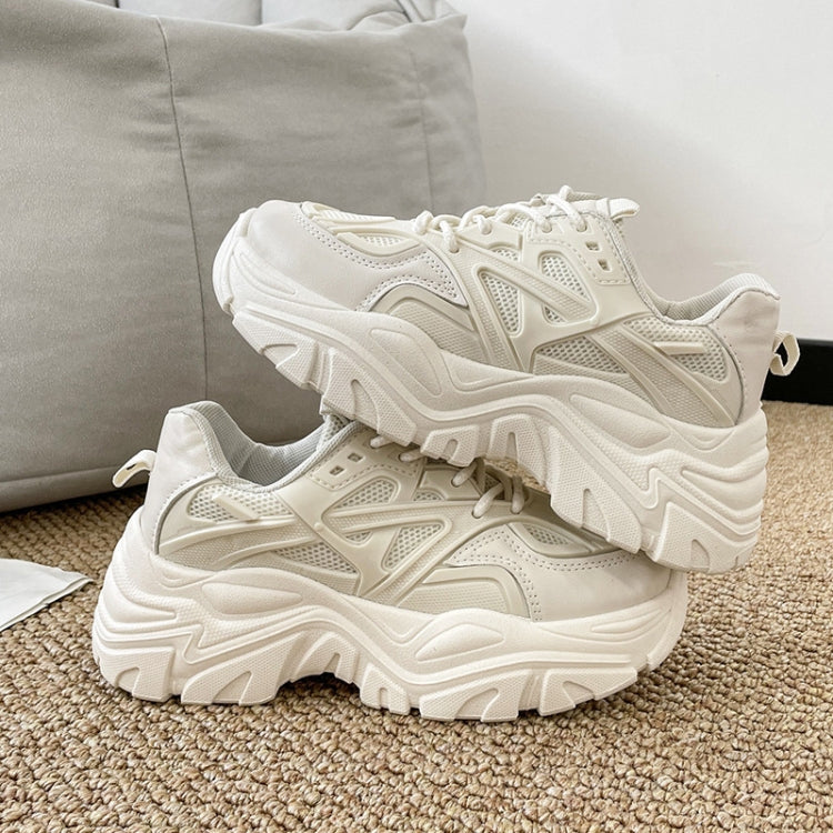 Thick Soled Breathable Platform Shoes High Heel Sneakers, Size: