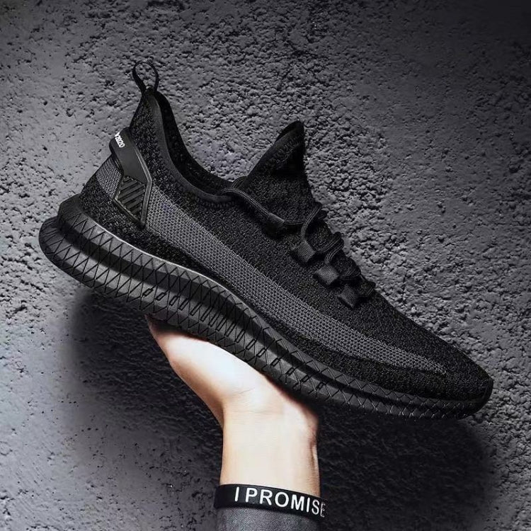 Men Breathable Sneakers Fly Woven Casual Mesh Shoes, Size: