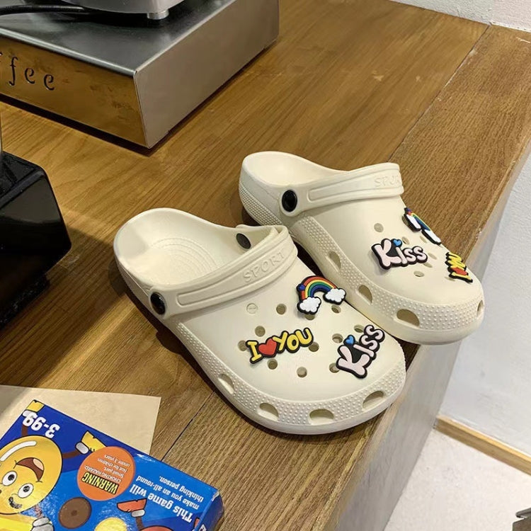 Outerwear Clogs Cartoon Non-slip Thick-soled Beach Sandals, Size: