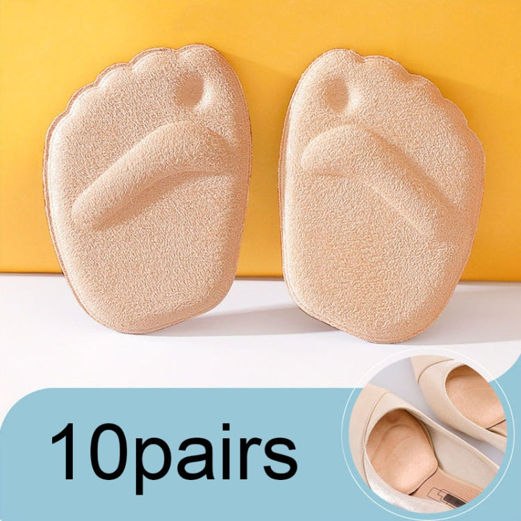 10pairs 4D Sponge Non-slip Forefoot Pad High Heels Mat