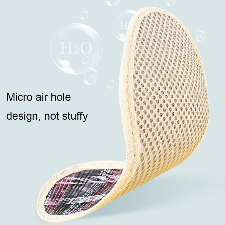 10pairs Bamboo Charcoal Deodorant Comfortable Soft Breathable Insole, Size:
