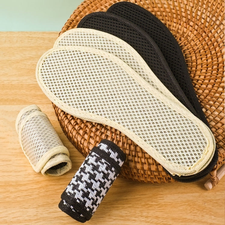 10pairs Bamboo Charcoal Deodorant Comfortable Soft Breathable Insole, Size: