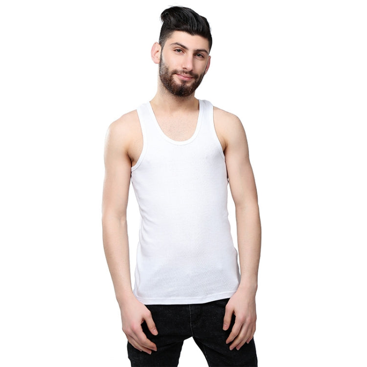 Cotton Men Sports Vest Skin-friendly and Breathable Casual Vest, Size: