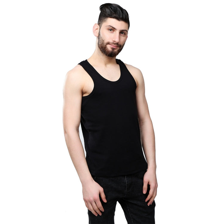 Cotton Men Sports Vest Skin-friendly and Breathable Casual Vest, Size: