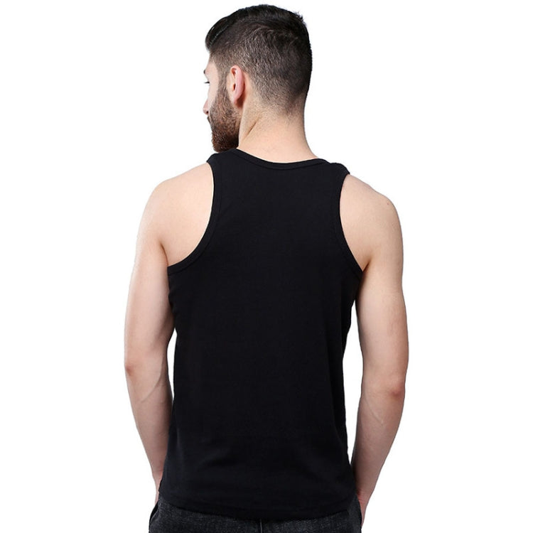 Cotton Men Sports Vest Skin-friendly and Breathable Casual Vest, Size: