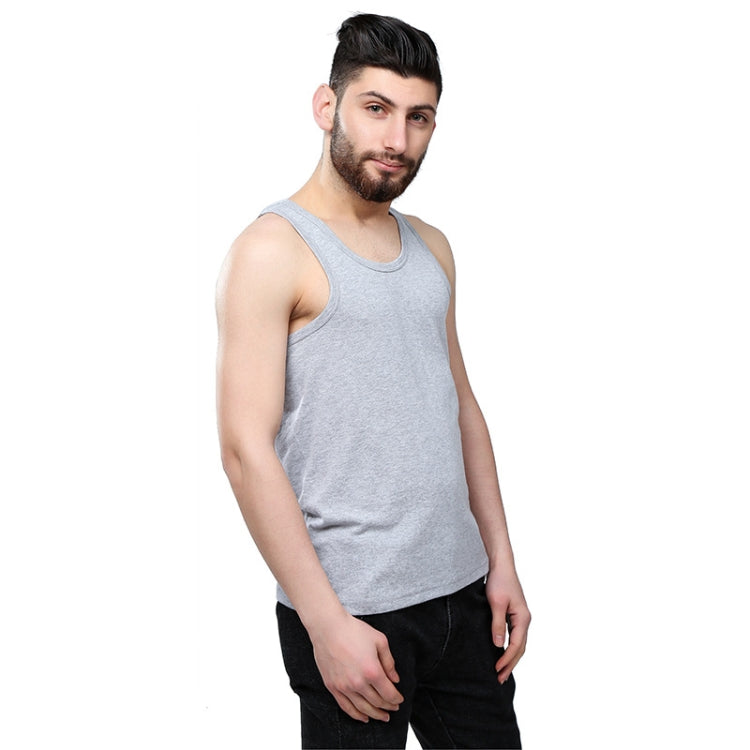 Cotton Men Sports Vest Skin-friendly and Breathable Casual Vest, Size: