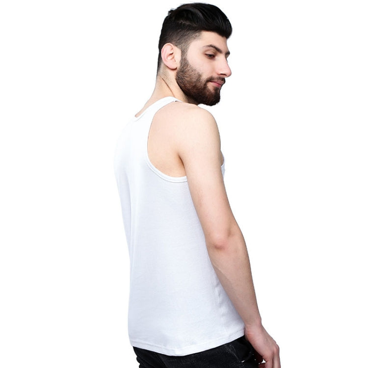 Cotton Men Sports Vest Skin-friendly and Breathable Casual Vest, Size: