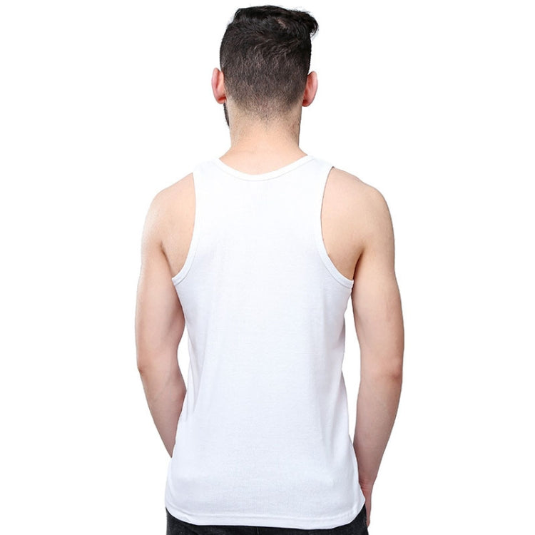 Cotton Men Sports Vest Skin-friendly and Breathable Casual Vest, Size: