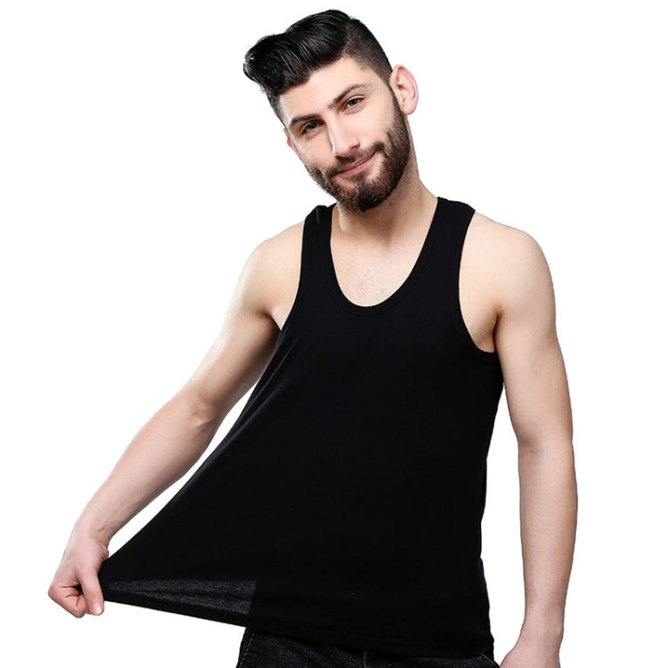 Cotton Men Sports Vest Skin-friendly and Breathable Casual Vest, Size: