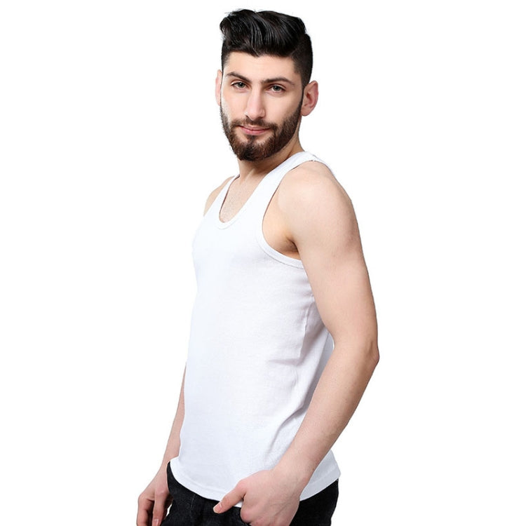 Cotton Men Sports Vest Skin-friendly and Breathable Casual Vest, Size:
