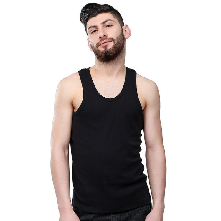 Cotton Men Sports Vest Skin-friendly and Breathable Casual Vest, Size: