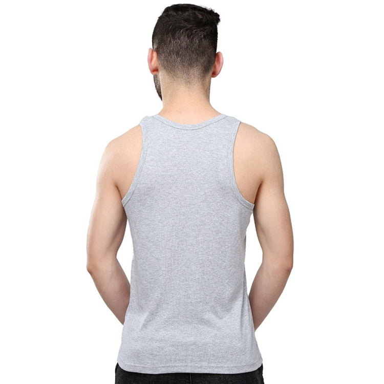 Cotton Men Sports Vest Skin-friendly and Breathable Casual Vest, Size: