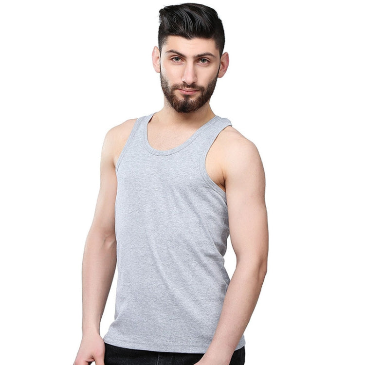 Cotton Men Sports Vest Skin-friendly and Breathable Casual Vest, Size: