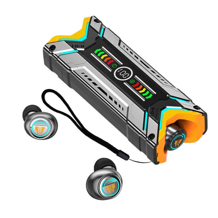 M48 LED Digital Display Mecha Style Wireless Bluetooth Headphone Gaming Long Range Headset