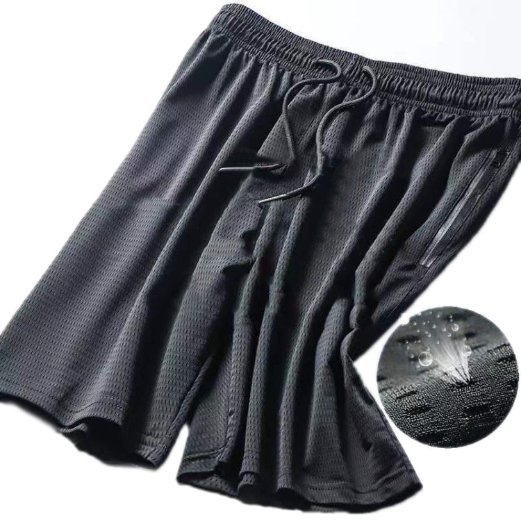 Men Summer Quick-drying Ice Silk Sports Slack Shorts, Size: