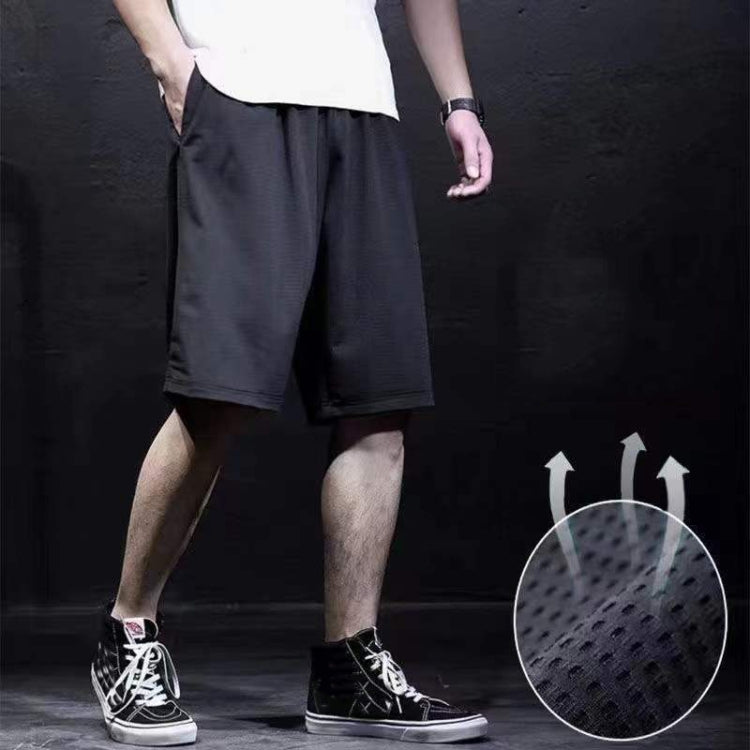 Men Summer Quick-drying Ice Silk Sports Slack Shorts, Size: