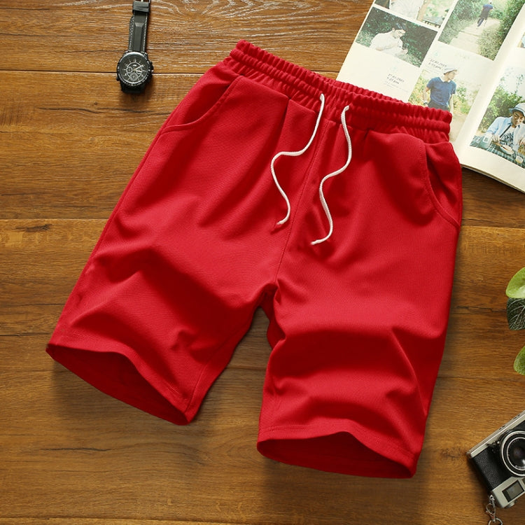 Summer Elastic Band Beach Shorts Men Casual Sports Shorts, Size: