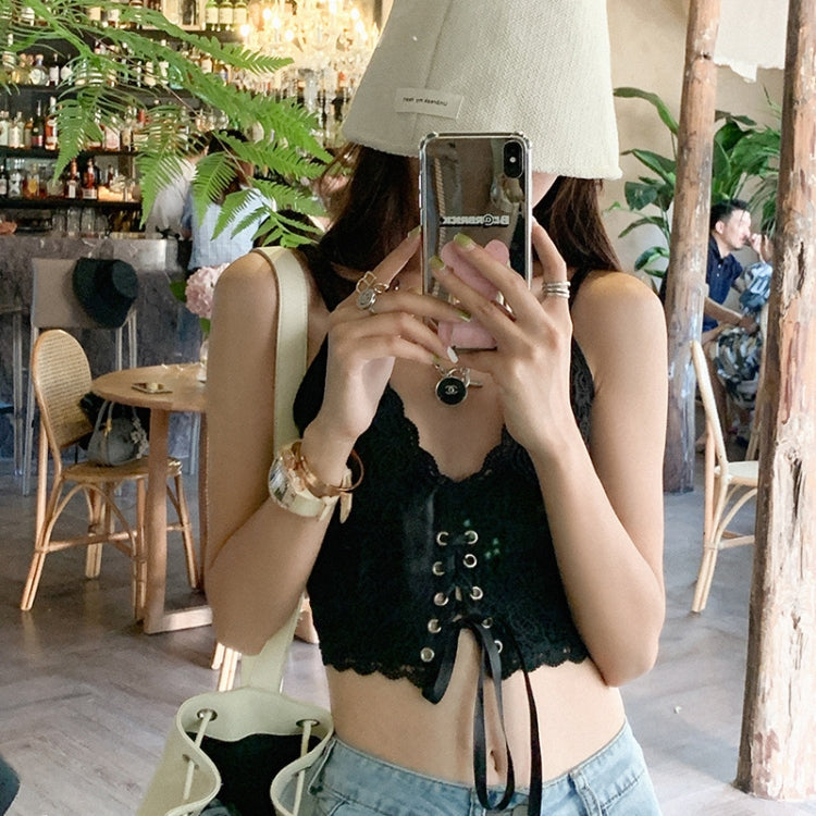 Summer Lace Sling Babes Outdoor Wear Underwear with Chest Pads, Size: For 37.5-65kg