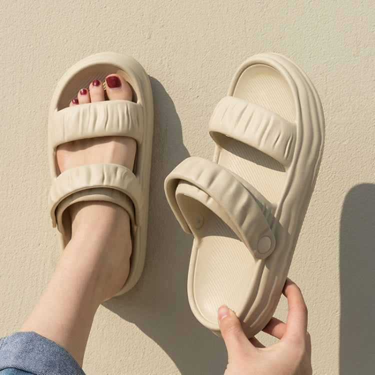 Outdoor Two Wear Thick Bottom EVA Slippers Couple Non-slip Breathable Sandals, Size: 3