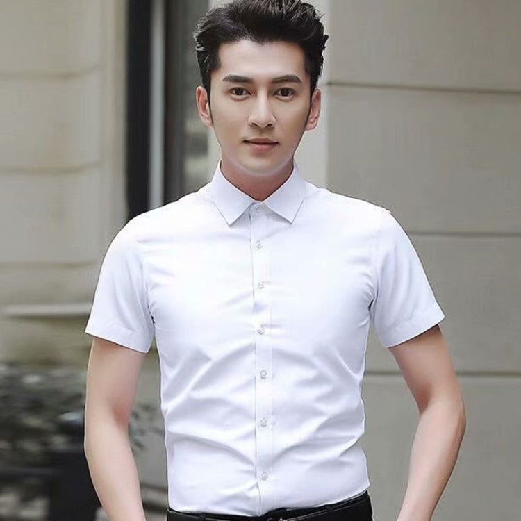 Summer Slim Mens Shirt Short Sleeve Business Professional Formal Shirt, Size: