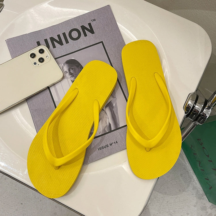 Women Summer Outer Slippers Flip-flops Sandals Beach Shoes, Size: