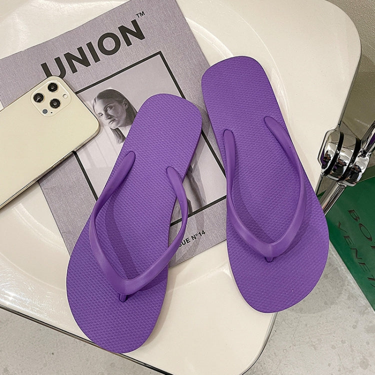 Women Summer Outer Slippers Flip-flops Sandals Beach Shoes, Size: