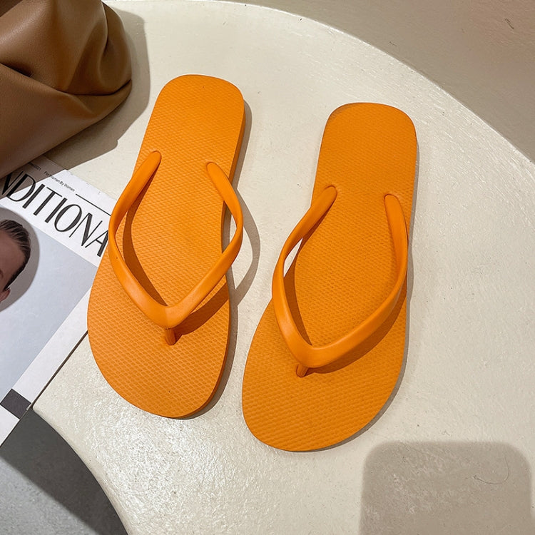 Women Summer Outer Slippers Flip-flops Sandals Beach Shoes, Size:
