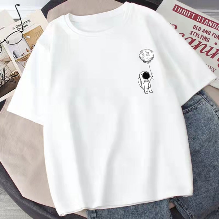 Summer Men Short-Sleeved T-Shirt Loose Shoulder Cotton Boys Tops, Size: