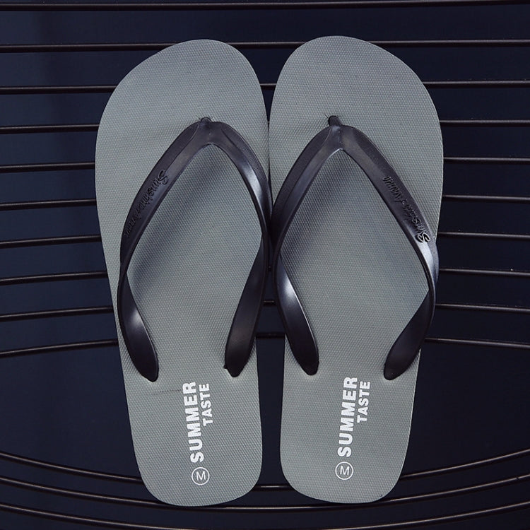 Men Slippers Student Flat Casual Non-slip Flip Flops, Size: