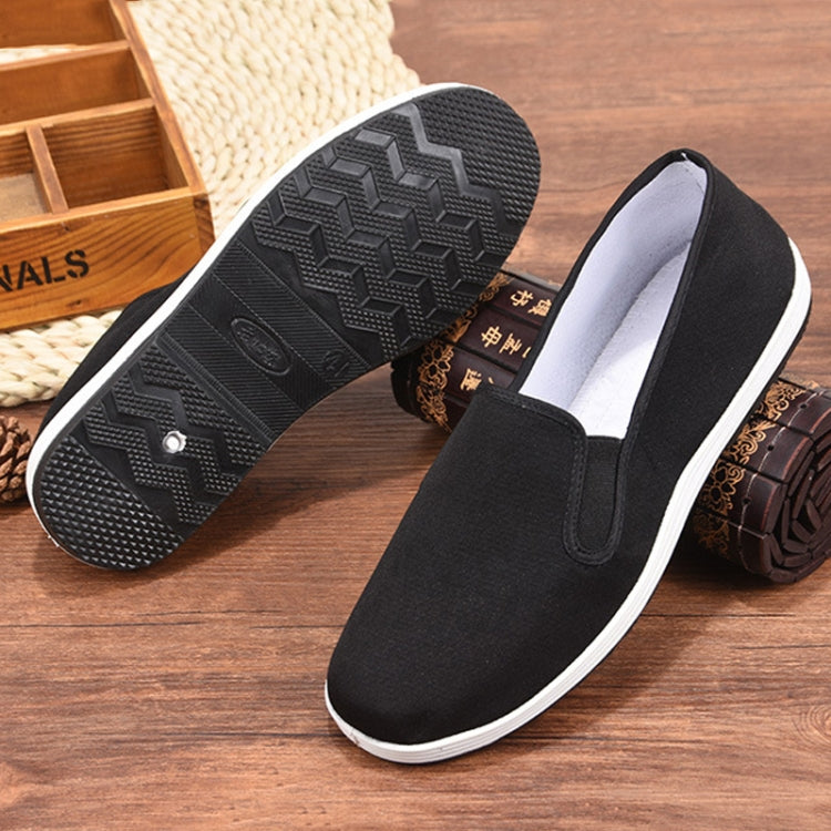 Men Spring and Summer Breathable Slip-on Canvas Breathable Non-slip Work Shoes, Size: