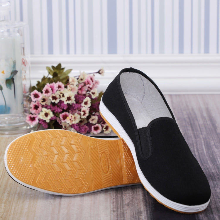 Men Spring and Summer Breathable Slip-on Canvas Breathable Non-slip Work Shoes, Size:
