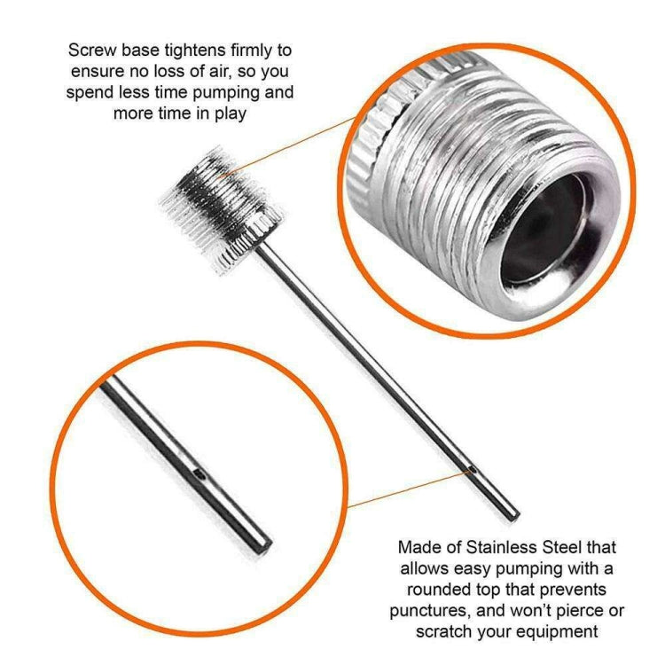 100pcs/bag Stainless Steel Ball Pump Needles for Football, Basketball, Volleyball, Rugby Balls