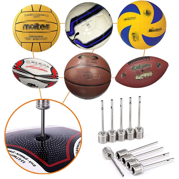 100pcs/bag Stainless Steel Ball Pump Needles for Football, Basketball, Volleyball, Rugby Balls