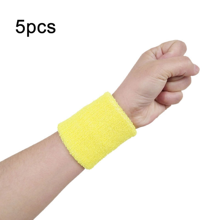 10pcs 8x8cm Women Men Solid Color Cotton Sport Sweatband Brace Wraps Guards