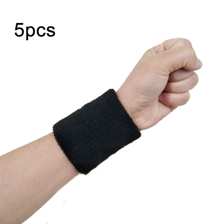 10pcs 8x8cm Women Men Solid Color Cotton Sport Sweatband Brace Wraps Guards