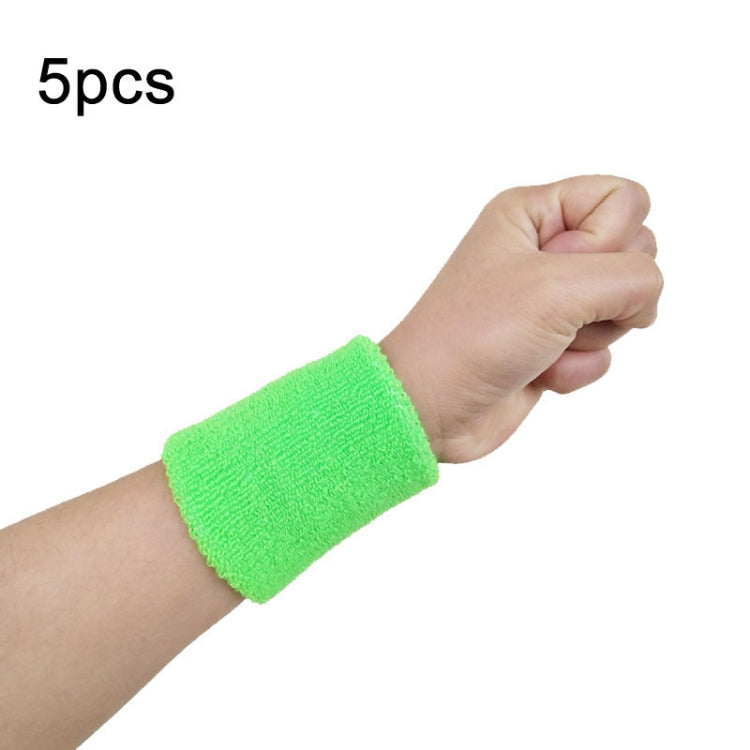 10pcs 8x8cm Women Men Solid Color Cotton Sport Sweatband Brace Wraps Guards