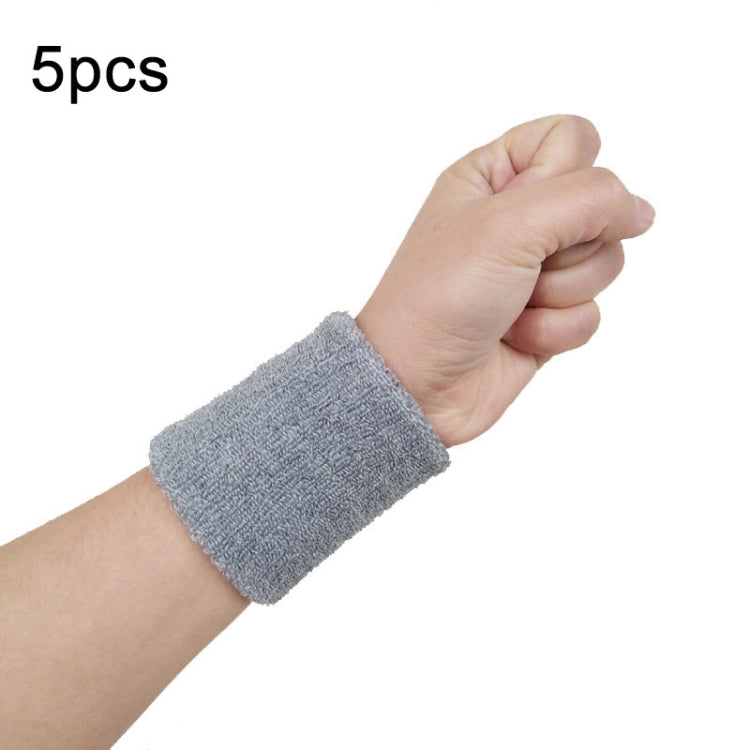 10pcs 8x8cm Women Men Solid Color Cotton Sport Sweatband Brace Wraps Guards