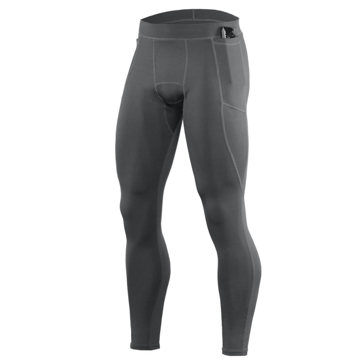 Mens Summer Sports Fitness Leggings Tight Fit Stretch Quick Dry Pants, Size: