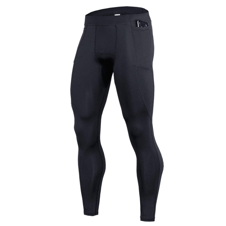 Mens Summer Sports Fitness Leggings Tight Fit Stretch Quick Dry Pants, Size:
