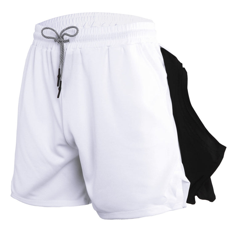 Mens Quick Dry Athletic Shorts Single Layer 5 / 10 Pants With Towel Hanging, Size:
