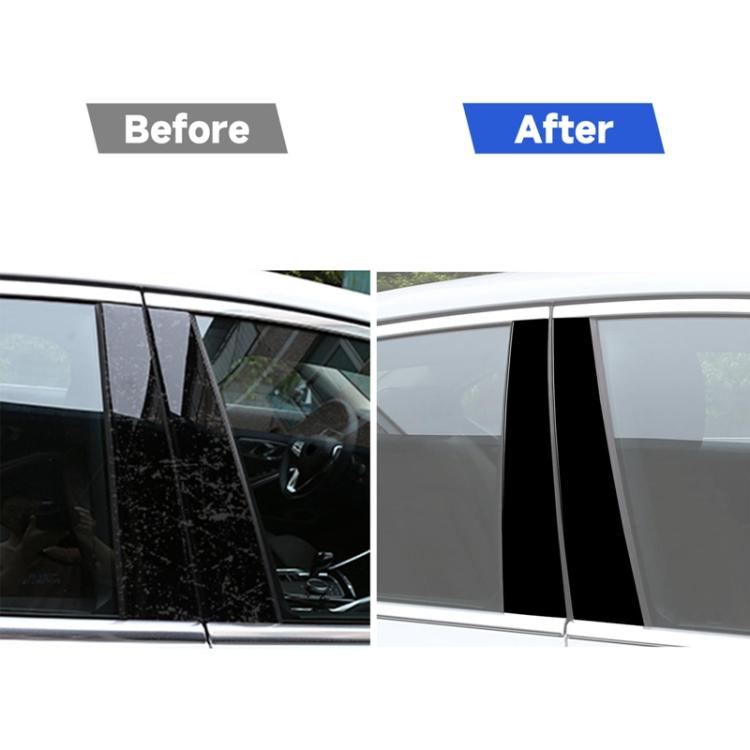 For BMW 3 Series G20 Universal B-pillar Decorative Sticker for Left and Right Drive - Black