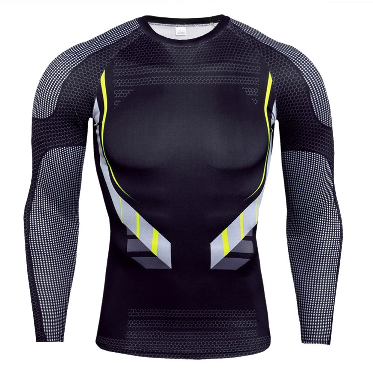 Mens Quick Dry Casual Sweatshirt Slim Round Neck Long Sleeve, Size: