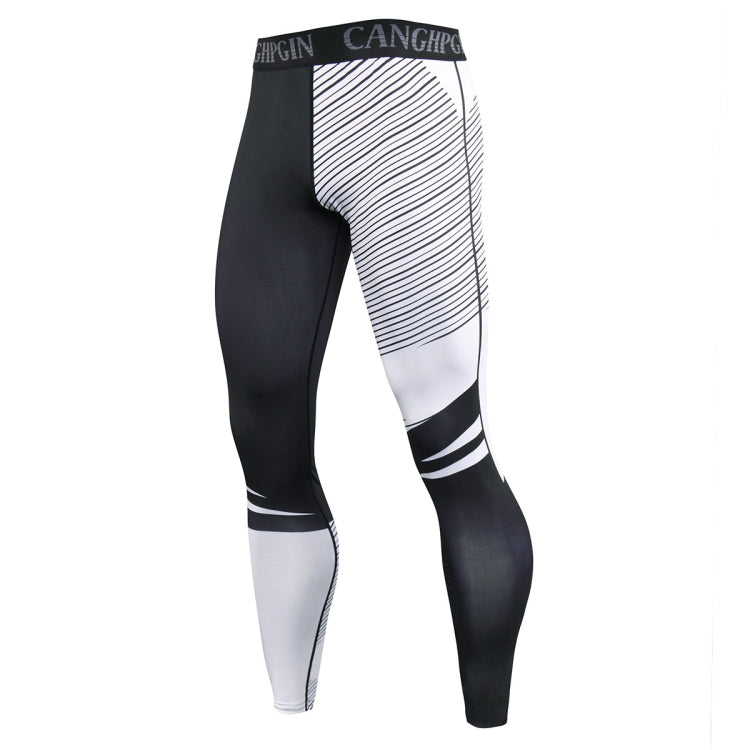 Mens Quick Dry Fitness Leggings Skinny Sports Pants, Size:
