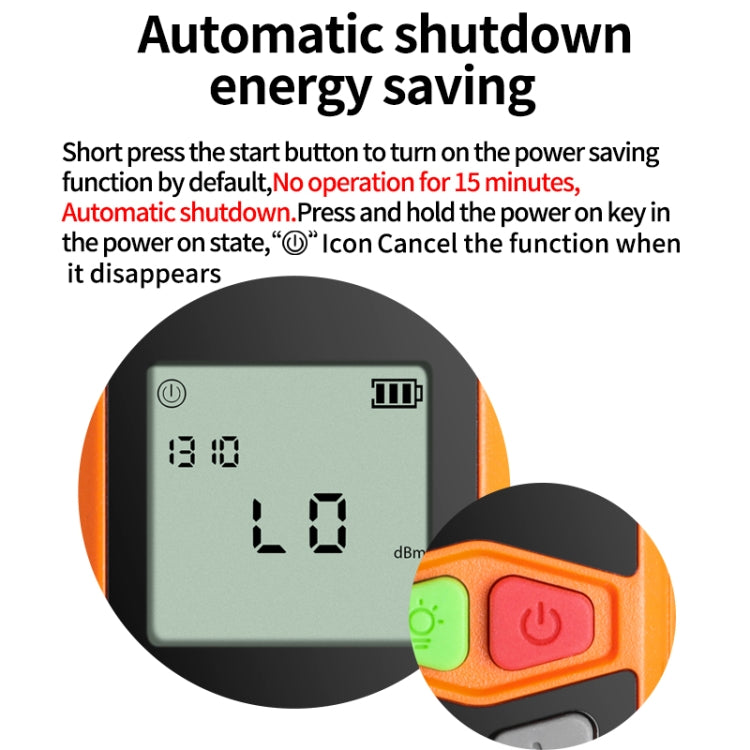 2-in-1 10-30mW Fiber Optic Red Light Pen + Optical Power Meter (-70+6dBm) Set