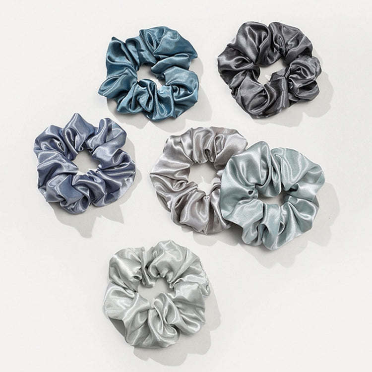 12pcs/Pack Women Intestine Style Hair Ring Satin Headband Hair Accessories